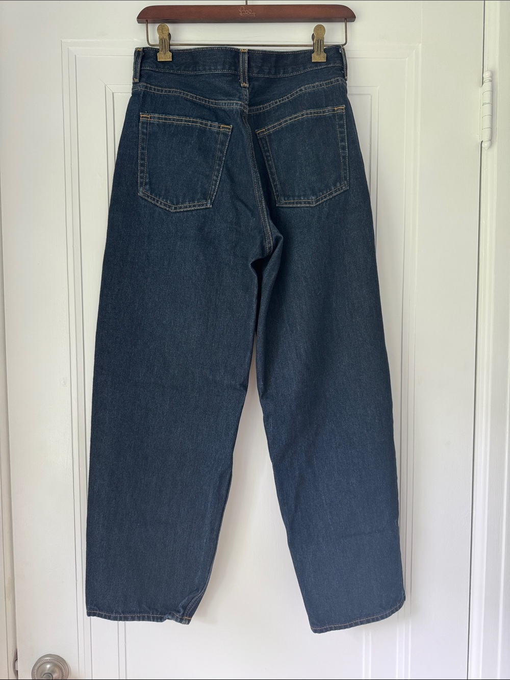 COS Arch 27 Dark Blue Barrel Fit Jeans - Picture 2 of 4